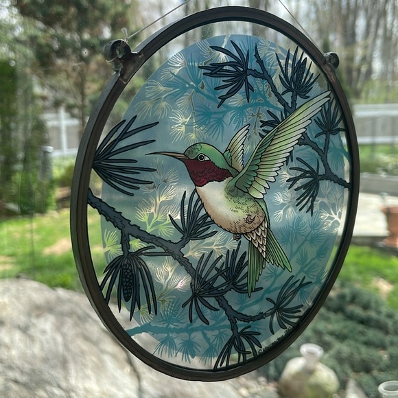 Vintage Glassmasters Hummingbird Suncatcher - Picture 4 of 5